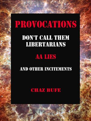 cover image of Provocations